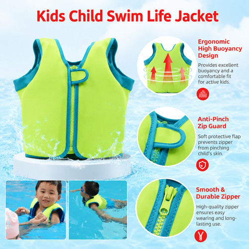 Child swim life jacket soft - swim,