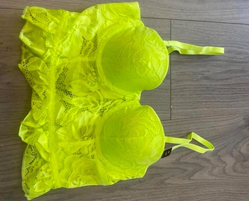 Senza bralette neon green - la,