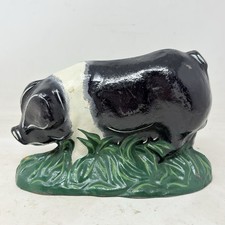 Vintage Cast Iron Pig - Door