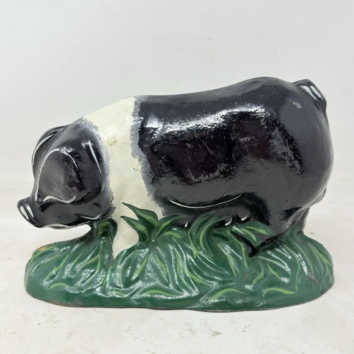 Vintage cast iron pig door - vintage,