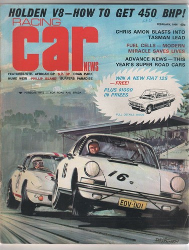 Racing car news 1968 feb - racing,