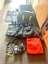 SCUBA DIVING EQUIPMENT - 2 x BCD`s - Fins - regulator - Dive Bag & Mask