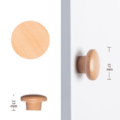 Wooden cabinet knob door pull - wooden,