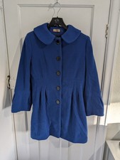 Blue Winter Love Label Women's Smart Coat - Size 14