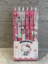 Sanrio Hello Kitty Gel Pen Set 6pcs 0.5mm Black School & Office Supplies