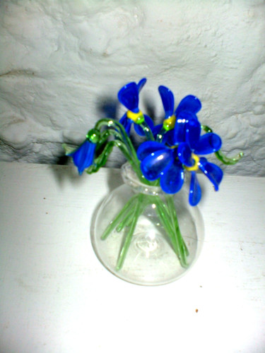 Vtg rare pretty set blown - rare,
