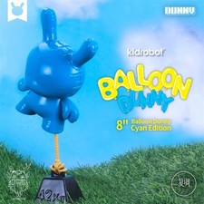 Kidrobot: Cyan Balloon Dunny Vinyl Art Figure 2020 Wendigo Toys kitsch koons