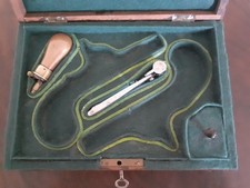 Antique percussion pistol - percussion, case