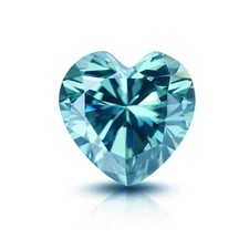 2 Carat Blue Heart Shape