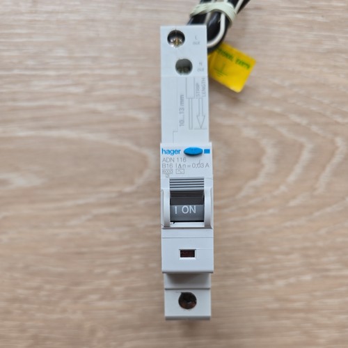 Hager rcbo 16a b16 circuit - rcbo,