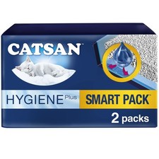 CATSAN - Hygiene Plus Non-Clumping Adult Cat Litter and Kitten Litter  2 x 4L