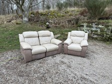 Reclining Suede / Leather Two