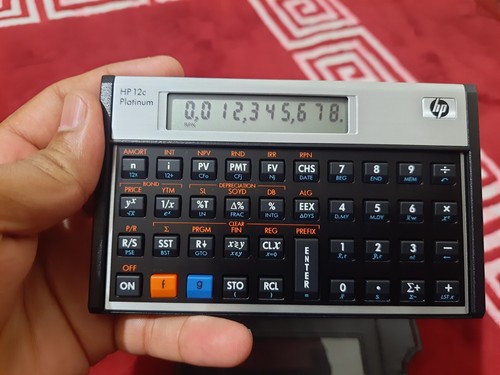 12c calculator excellent - 12c,