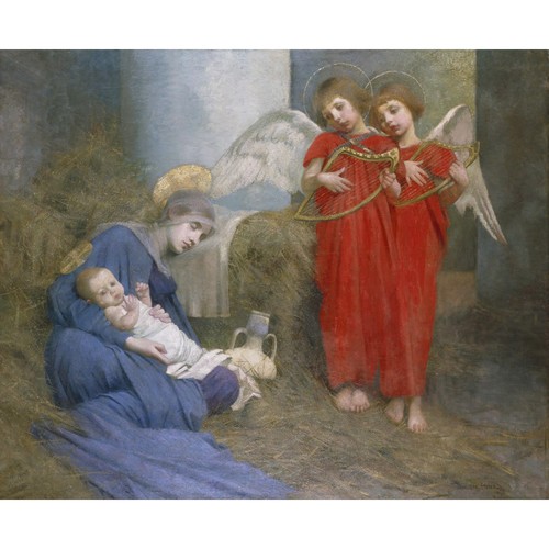Sleeping madonna and child - sleeping,