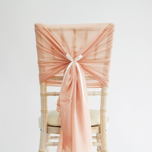 Chiffon tie back hood various - chiffon, tie/back/hood