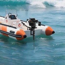 4HP Outboard Motor Fishing Sail Boat Engine Air Cooling System Short Shaft 52cc