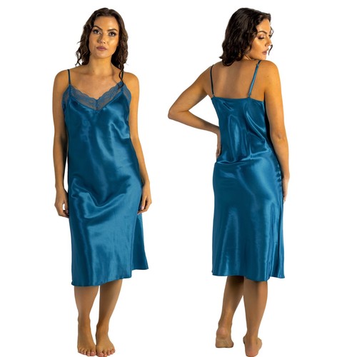 Teal blue silky - teal,