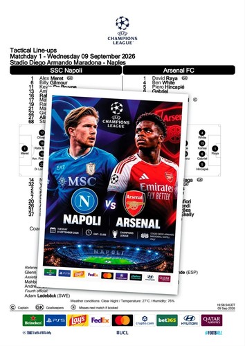 Napoli italy arsenal london - italy,