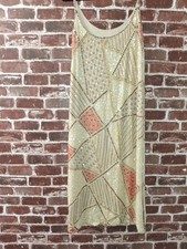 VINATGE AFTER SIX By RONALD JOYCE SILK Sequined Dress UK Size 12 - CG B27