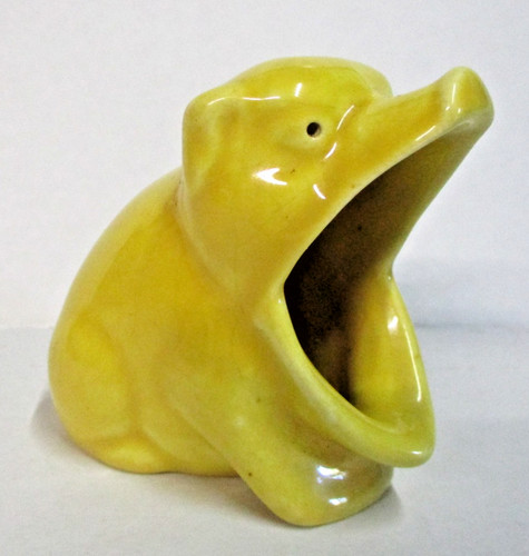 Yellow ceramic wide mouth - wide,