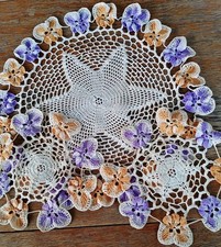 Vintage Crochet Dollies Set of