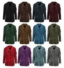 Women Western Fringes Leather Jacket Bohemian Classic Fringe Suede Jacket 5937