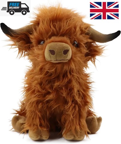 Clever brown highland cow coo - cow,