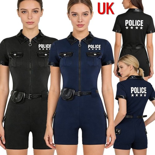 Women police costume short - women,