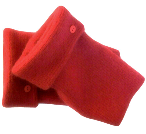 Fingerless gloves red - fingerless,