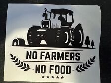 CHARITY STICKER -No Farmers No
