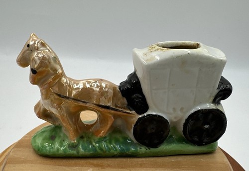 Vintage mini ceramic horse - vintage,