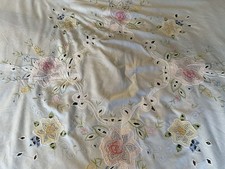 Vintage Colourful Floral White