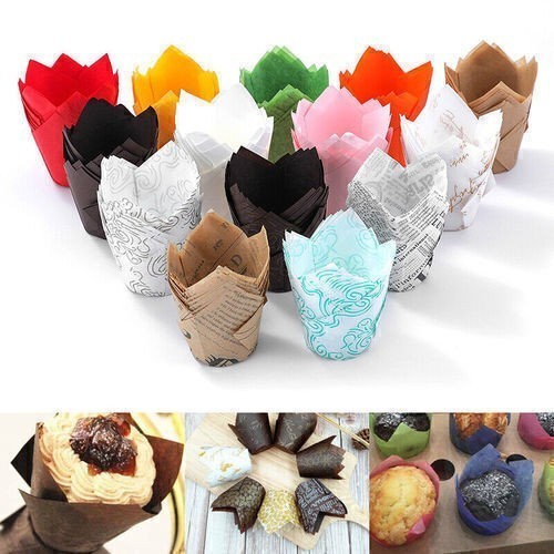 50pcs tulip wraps cupcake - 50pcs,