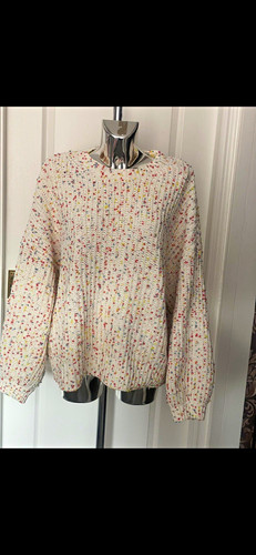 Cream multicolour soft knit - soft,