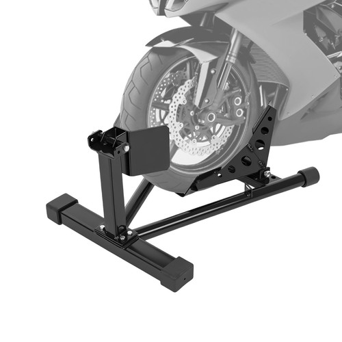 Motorcycle front wheel chock - front,