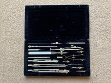 Vintage Kern Aarau Swiss High Precision 16 Piece Drawing Maths Engineering Set