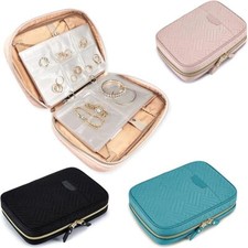 Transparent Travel Jewelry Organizer Storage Book Set for Earring Necklace Ring◈