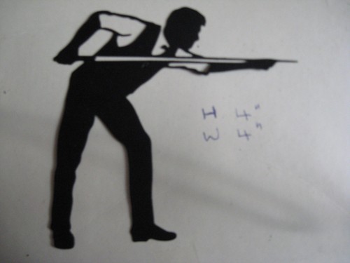 Snooker player diecuts not - diecuts, (not