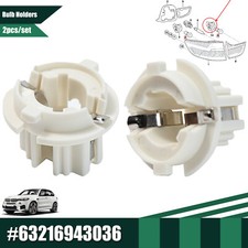 Rear Light Lamp Bulb Socket Holder x2 63216943036 For BMW X5 E53 E70 X3 E83 E65
