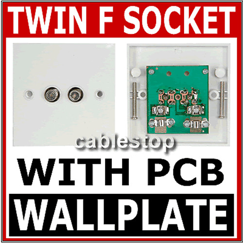 White twin satellite - white,