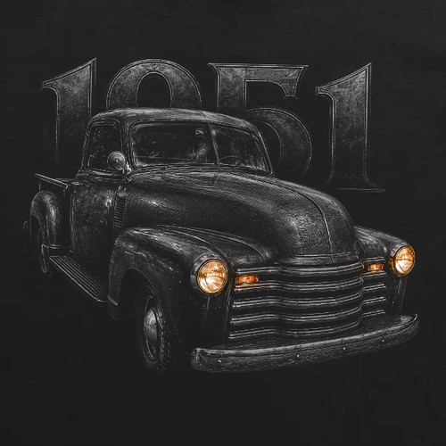 1950s vintage american pickup - vintage,