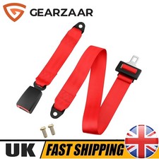 Car Seat Belt Lap Belt 2 Point For Motorhome Adjustable Safety Strap with Bolts