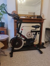 Black Indoor Spin Bike With Magnetic Resistance and Screen