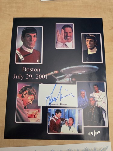 Leonard nimoy signed - leonard,
