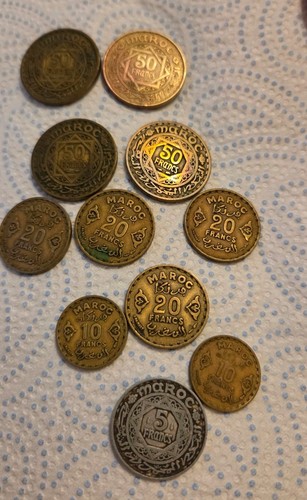 Vintage moroccan coins 1371 - moroccan,