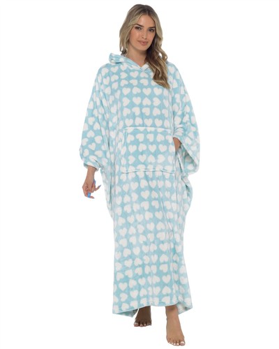 Ladies oversized hooded poncho - ladies,