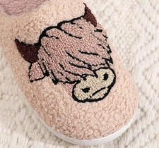 Highland Cow Slippers UK Size