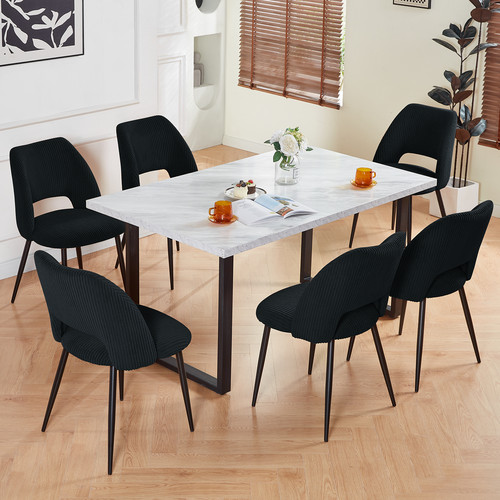 Marble effect wooden table - marble,