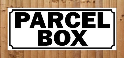 Parcel box sign notice - parcel, ≈