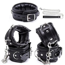 PU Leather Handcuffs Ankle